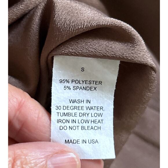 The Jetset Diaries Metallic Stone Wrap Maxi Dress Side Slit Size Small NWT - Picture 10 of 12